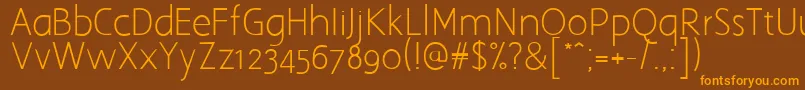 Aaargh Font – Orange Fonts on Brown Background