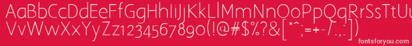 Aaargh Font – Pink Fonts on Red Background