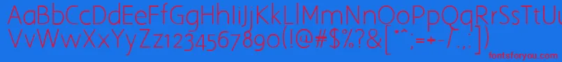 Aaargh Font – Red Fonts on Blue Background