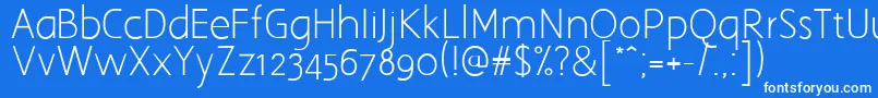 Aaargh Font – White Fonts on Blue Background