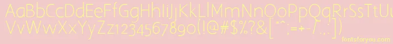 Aaargh Font – Yellow Fonts on Pink Background