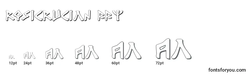 Rosicrucian ffy Font Sizes