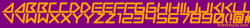 Insanehours Font – Orange Fonts on Purple Background