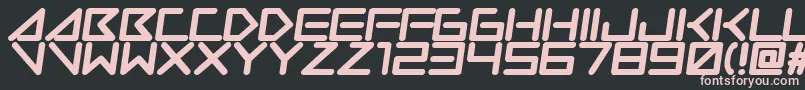 Insanehours Font – Pink Fonts on Black Background