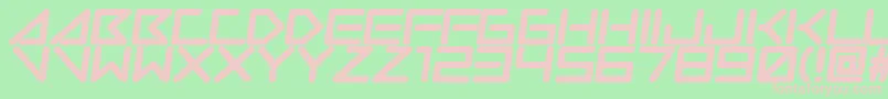 Insanehours Font – Pink Fonts on Green Background