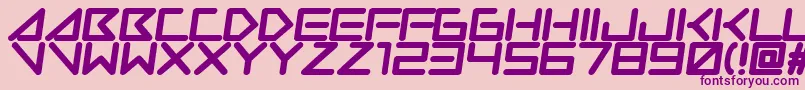 Insanehours Font – Purple Fonts on Pink Background