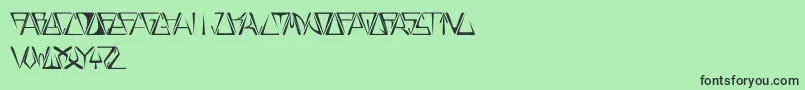 GloryThin Font – Black Fonts on Green Background