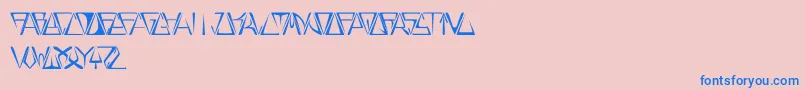 GloryThin Font – Blue Fonts on Pink Background