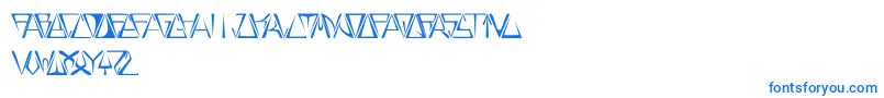 GloryThin Font – Blue Fonts on White Background