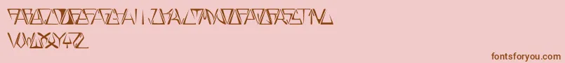 GloryThin Font – Brown Fonts on Pink Background