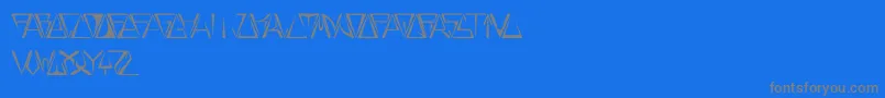 GloryThin Font – Gray Fonts on Blue Background