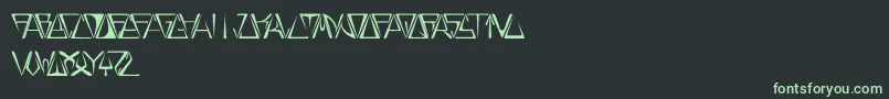 GloryThin Font – Green Fonts on Black Background