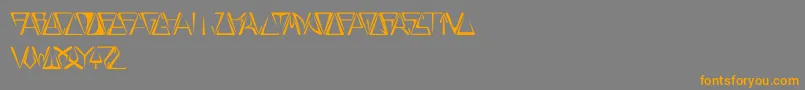 GloryThin Font – Orange Fonts on Gray Background