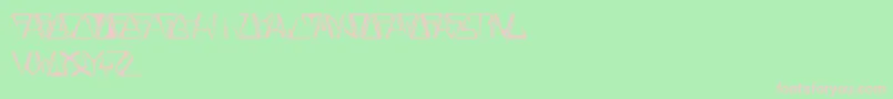 GloryThin Font – Pink Fonts on Green Background