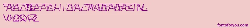 GloryThin Font – Purple Fonts on Pink Background