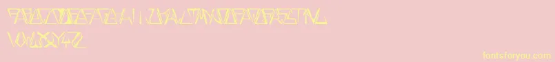 GloryThin Font – Yellow Fonts on Pink Background