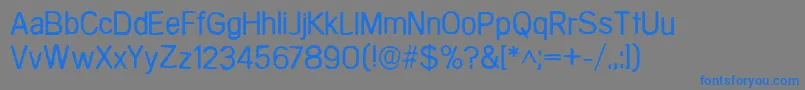 Comaprison Font – Blue Fonts on Gray Background