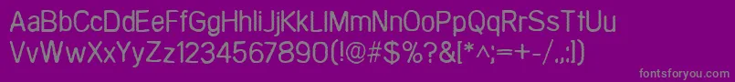 Comaprison Font – Gray Fonts on Purple Background