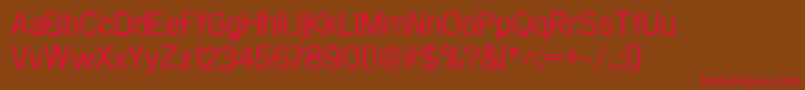 Comaprison Font – Red Fonts on Brown Background