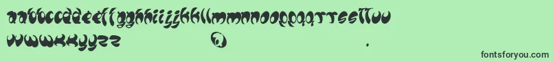 Шрифт Lomax – чёрные шрифты на зелёном фоне