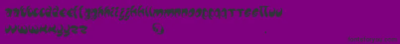 フォントLomax – 紫の背景に黒い文字