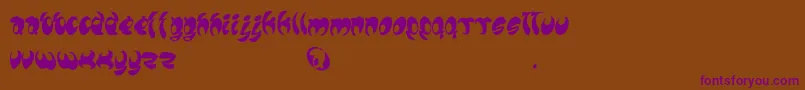 Шрифт Lomax – фиолетовые шрифты на коричневом фоне