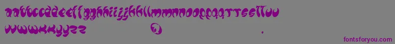 フォントLomax – 紫色のフォント、灰色の背景