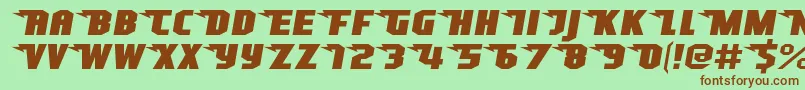 SuperheterodyneRegular Font – Brown Fonts on Green Background