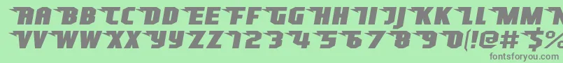 SuperheterodyneRegular Font – Gray Fonts on Green Background