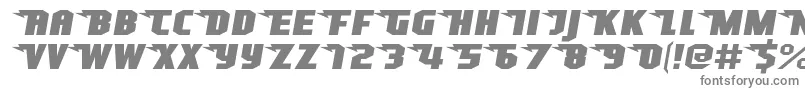 SuperheterodyneRegular Font – Gray Fonts on White Background