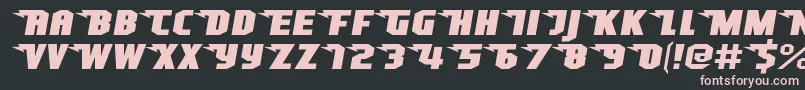 SuperheterodyneRegular Font – Pink Fonts on Black Background