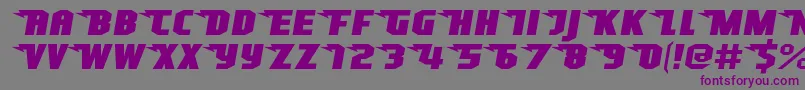 SuperheterodyneRegular Font – Purple Fonts on Gray Background