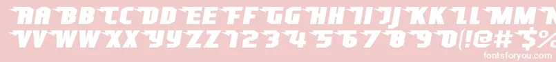 SuperheterodyneRegular Font – White Fonts on Pink Background