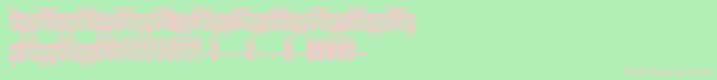 PopuluxeHearton Font – Pink Fonts on Green Background