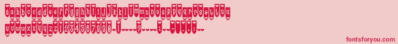 PopuluxeHearton Font – Red Fonts on Pink Background