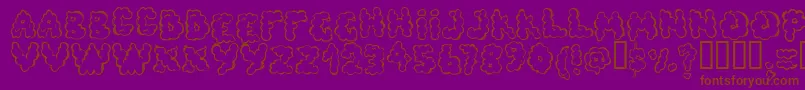 Más sobre la fuente Defecafont fuente Defecafont – Fuentes Marrones Sobre Fondo Morado