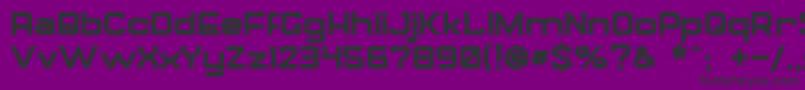 GorilaBold-Schriftart – Schwarze Schriften auf violettem Hintergrund