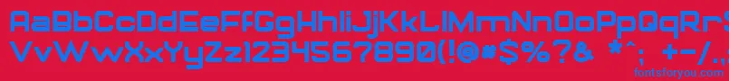 GorilaBold Font – Blue Fonts on Red Background