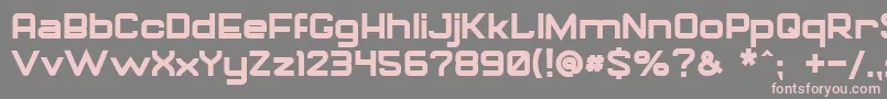 GorilaBold Font – Pink Fonts on Gray Background