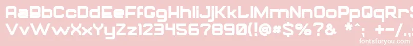 GorilaBold Font – White Fonts on Pink Background
