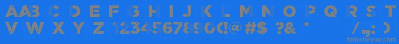 ScratchDetail Font – Gray Fonts on Blue Background