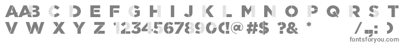 Czcionka ScratchDetail – szare czcionki