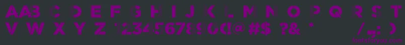 ScratchDetail Font – Purple Fonts on Black Background