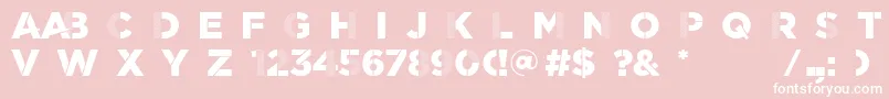 ScratchDetail Font – White Fonts on Pink Background