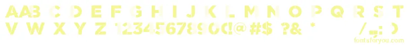Шрифт ScratchDetail – жёлтые шрифты