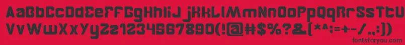 Brother Font – Black Fonts on Red Background