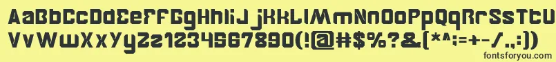 Brother Font – Black Fonts on Yellow Background