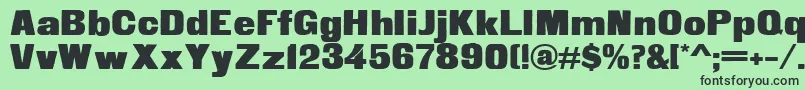 Fette Steinschrift Font – Black Fonts on Green Background