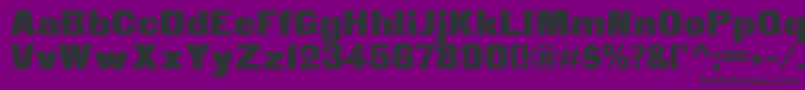 Weitere Informationen zur Fette Steinschrift-Schriftart Fette Steinschrift-Schriftart – Schwarze Schriften auf violettem Hintergrund