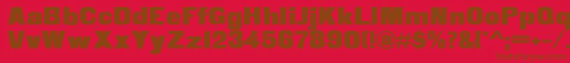 fuente Fette Steinschrift – Fuentes Marrones Sobre Fondo Rojo
